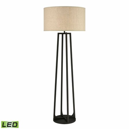 ELK SIGNATURE Colony 73'' High 1-Light Floor Lamp - Bronze - Includes LED Bulb D4609-LED